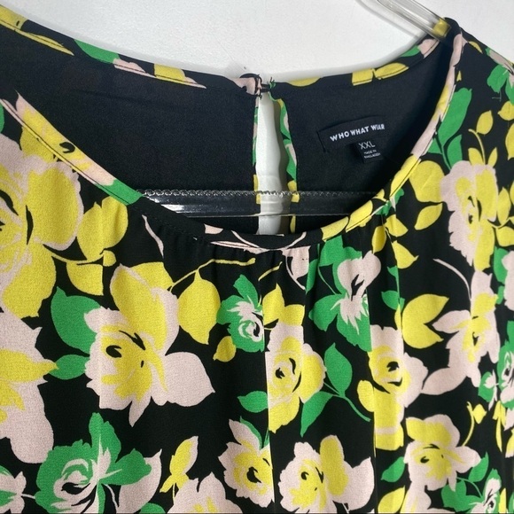 NWT Who What Wear Electric Floral tunic tiered - Picture 6 of 12